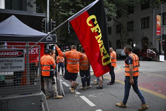 CFMEU to keep striking as Miles warns against ‘bullying and violence and intimidation’