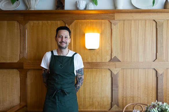 Chef and restaurateur Elvis Abrahanowicz at Flora, before it relaunched as Joe's Tavern. 