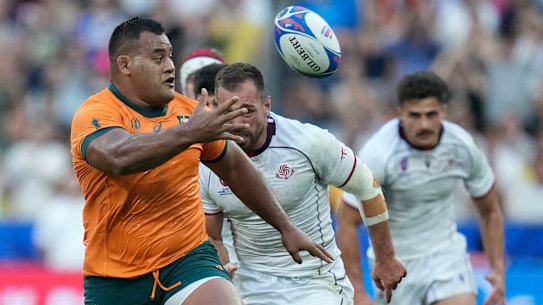 Taniela Tupou popped a pass that would have done Mark Ella proud to set up Ben Donaldson for a try.