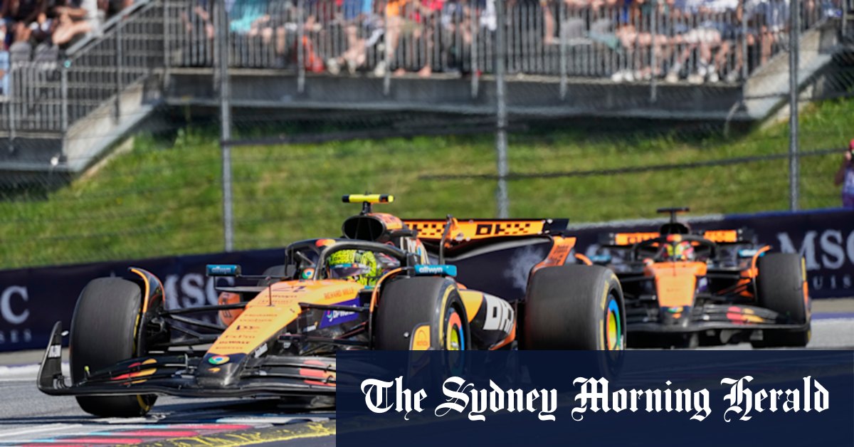 Norris, Piastri finish one-two after Verstappen crashes out of Austrian Grand Prix on first lap