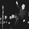 Then prime minister John Curtin at a rally in 1942. 
