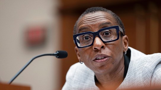 Harvard University president Claudine Gay.