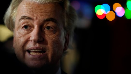 Geert Wilders, leader of the Party for Freedom.