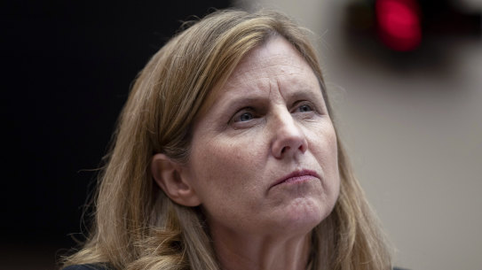University of Pennsylvania President Liz Magill listens during a hearing of the House committee on education on Capitol Hill, Tuesday.