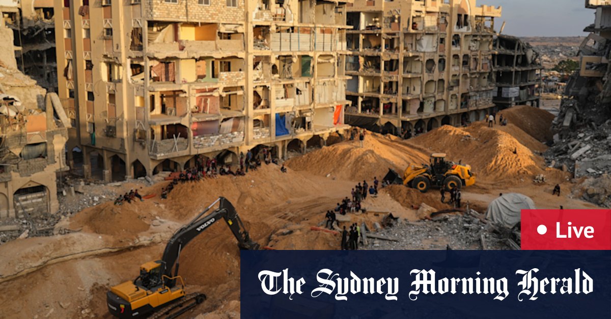 Australia news LIVE: Two arrested in Louvre heist police search; Hamas expands search for remains of hostages in Gaza; Albanese meeting key ASEAN leaders in Malaysia