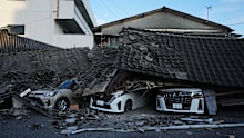 The powerful earthquake damaged buildings and infrastructure, and killed dozens of people.