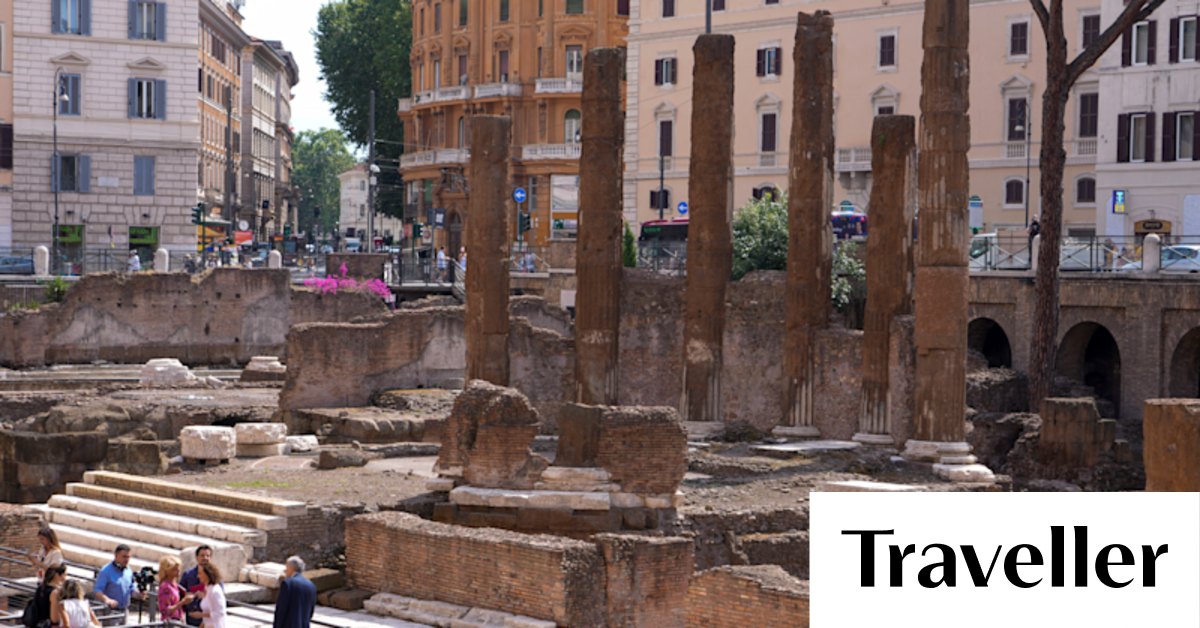 Ancient Roman temples, at the site where Julius Caesar was stabbed ...