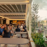 The Gardiner Hotel’s rooftop overlooks heritage buildings along Glenferrie Road.