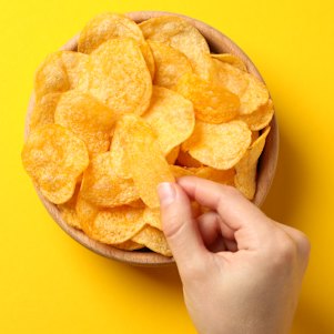 Crisps: Bet you can't stop at just one.