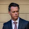 NSW Premier Chris Minns at a media conference on Wednesday.