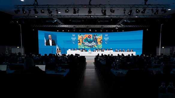 The 2032 Olympic Games organising committee’s update to the International Olympic Committee’s 145th session in Italy.