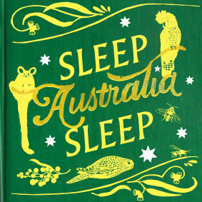 Retro-styled artwork for Paul Kelly's Sleep, Australia, Sleep