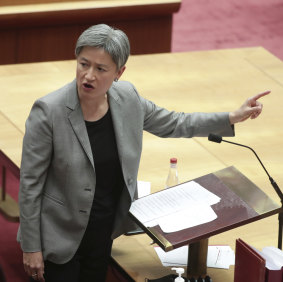 Labor's leader in the Senate, Penny Wong accused Senator Colbeck of abandoning "responsibility".