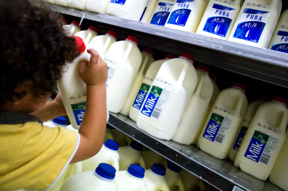 Milk prices in Melbourne are climbing at their fastest annual rate since the 1982 drought.