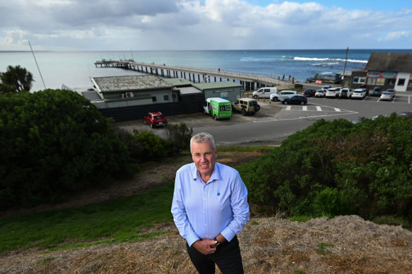 Committee for Lorne chairman Ian Stewart at Point Grey. 