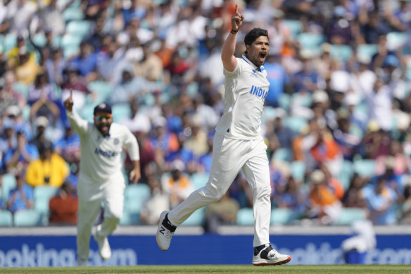 Umesh Yadav struck early for India, removing Marnus Labuschagne for 41.