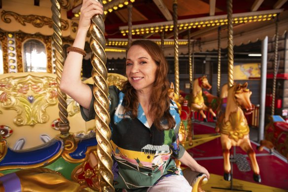 Festival director Olivia Ansell at Luna Park, which will be one of the venues for next year’s festival.
