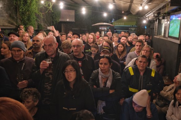 Richmond locals  packed out the public meeting at the All Nations pub in April.