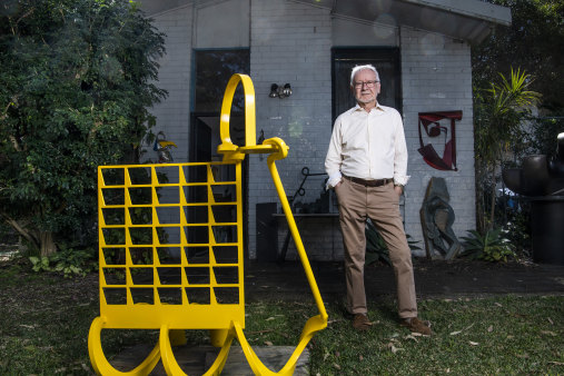 Robertson-Swann outside his home in Sydney.