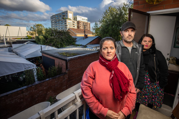 Residents of the block of units next to the Terminus car park.