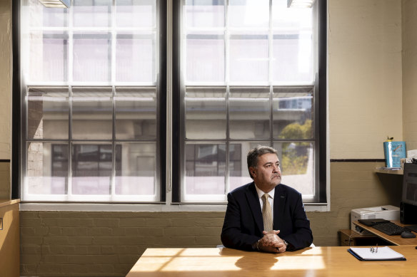 Leading the fight: NSW Teachers Federation president Angelo Gavrielatos.