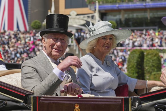 King Charles and Queen Camilla at  Royal Ascot last week. 