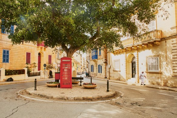 Red phone boxes are the product of Malta’s British heritage. 