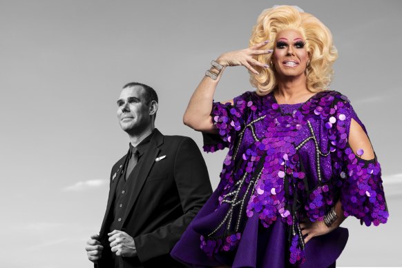 Daniel Floyd is a Virgin Australia cabin crew manager who is now making money by performing daily drag shows online.