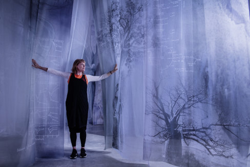Janet Laurence in her <i>Forest (Theatre of Trees)</i>. 
