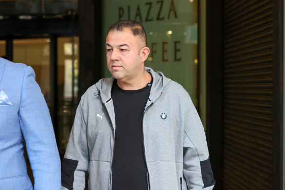 Rabih Hamadi leaves court on Friday after his trial was set for April 2025.