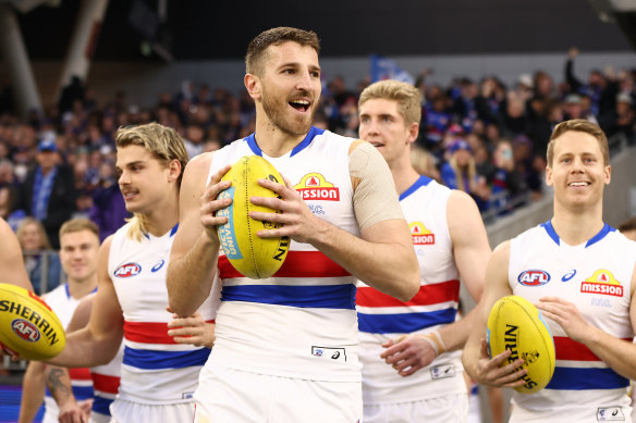 Marcus Bontempelli is entering his fifth season as captain of the Western Bulldogs.