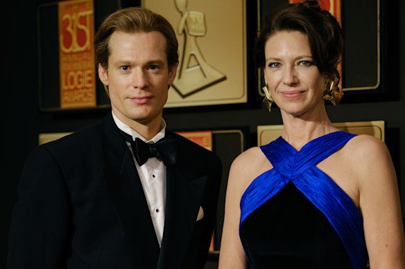 Dale Jennings (Sam Reid) and Helen Norville (Anna Torv) at the 31st Logie Awards in The Newsreader.