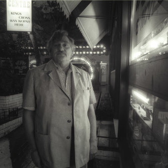 Abe Saffron’s business partner Jim Anderson in Kings Cross in 1983. The Carousel nightclub, the last place Nielsen was seen before she disappeared, was owned by  Saffron and run by Anderson. Eddie Triggs also worked there. 