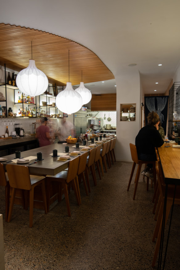 The dining room.