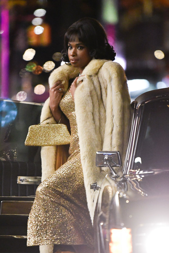 Jennifer Hudson on the film set of Respect.