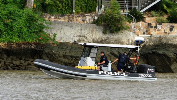Police are searching the Brisbane River for the missing man.