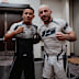 Joshua Van and Alexander Volkanovski after a training session.