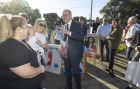 Prime Minister Anthony Albanese campaigning in Carrum Downs. 