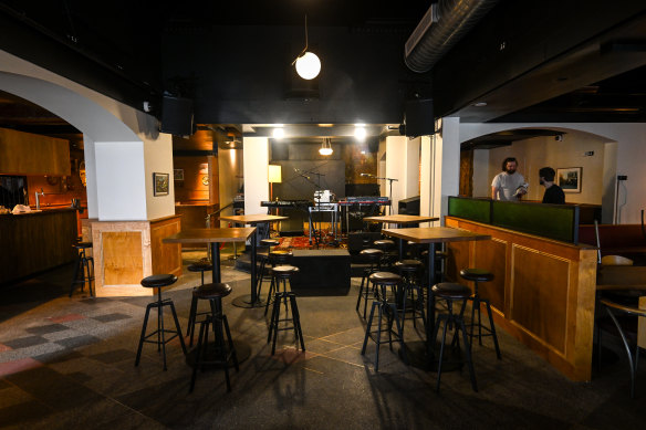 The new Punters Club dining room has a classic pub vibe.