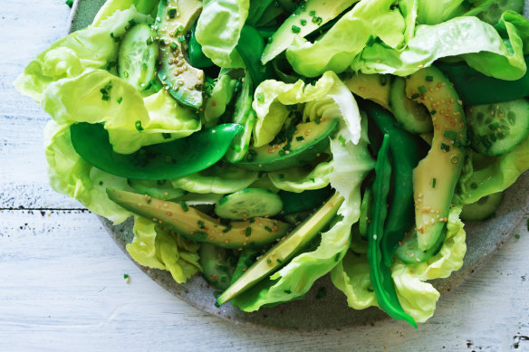 Avocado and lettuce deliver a good dose of magnesium to help relieve stress.