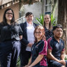 Principal, teachers and students from Chifley College.