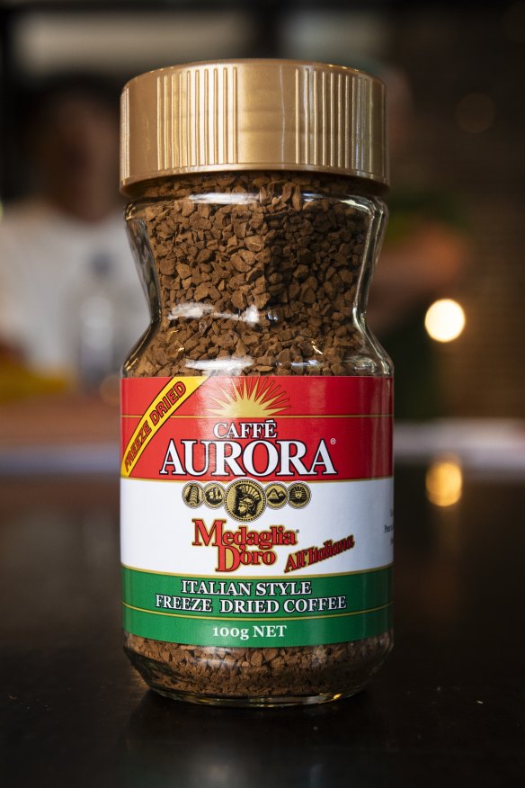 Caffe Aurora Italian-style freeze-dried coffee has a nostalgic appeal.