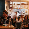Coogee Wine Room has a handsome marble bar and walk-in wine room.