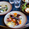 Grilled octopus with fermented chilli at Una Mas.