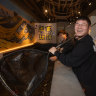 Catch your own dinner, or let one of the members of staff net one for you.