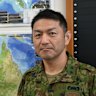 Major General Toshikatsu Musha, commander of Japan’s Amphibious Rapid Deployment Brigade at Camp Ainoura in Sasebo, Japan.