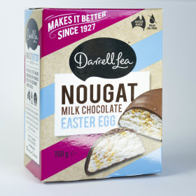 Darrell Lea Milk Chocolate Nougat Egg.