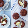 Helen Goh’s bran muffins with date molasses and kefir.