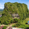 Leang Kerampuang, a dramatic karst hill in Sulawesi, Indonesia riddled with caves that host the world’s oldest rock art.