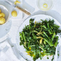 Greens with preserved lemon.